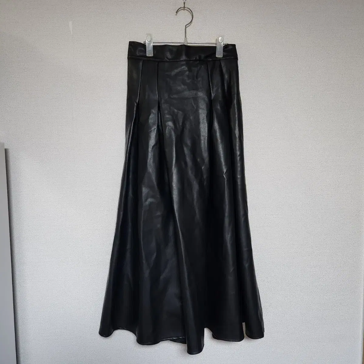 Unused Leather Leather Long Skirt Free Backbanding