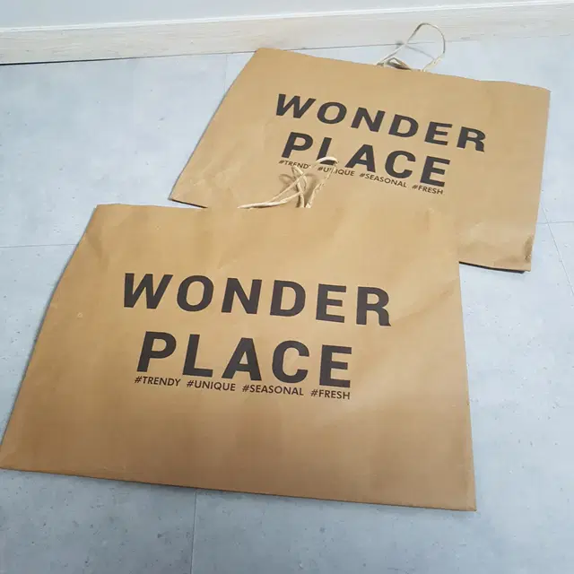 쇼핑백 종이 가방 WONDER PLACE 특대형 50x38x15 (개당)