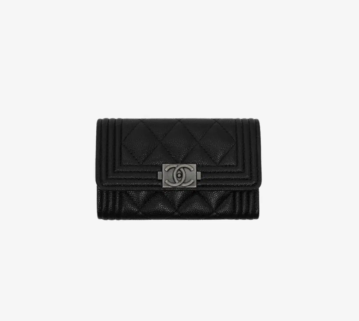 (New) Chanel Boy Kard Wallet in Calfskin