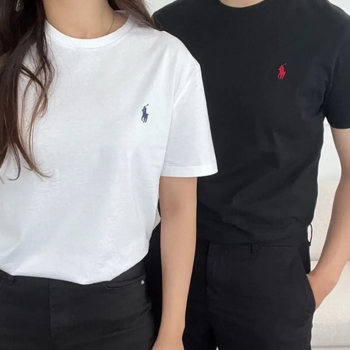 무료배송/새상품)정품 폴로 클래식 라운드 반팔티 남녀공용 3가지 컬러