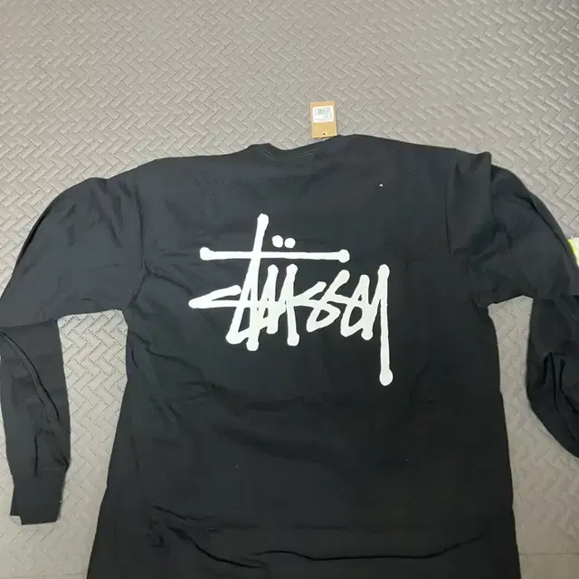 [M]Stussy Basic Stussy LS T-Shirt Black