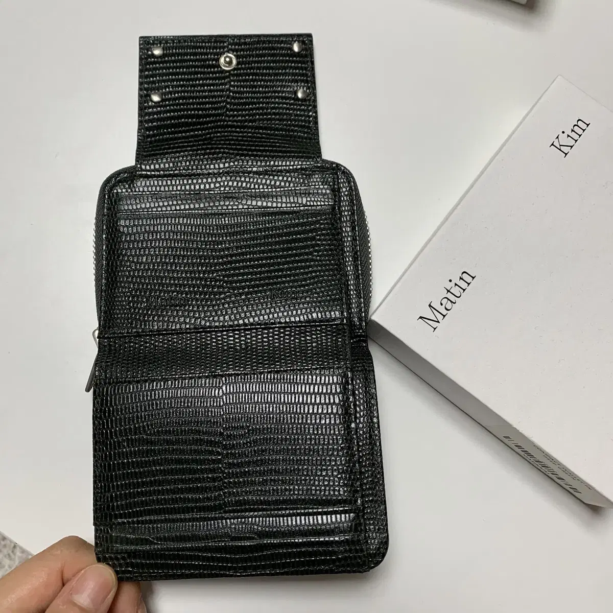 마땡킴 컴팩트 월렛 딥그린 matin kim compact wallet