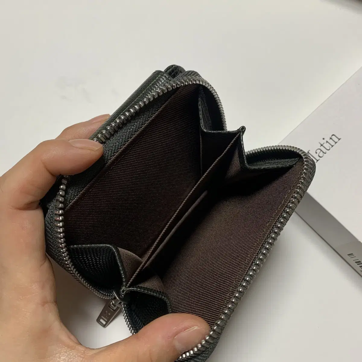 마땡킴 컴팩트 월렛 딥그린 matin kim compact wallet