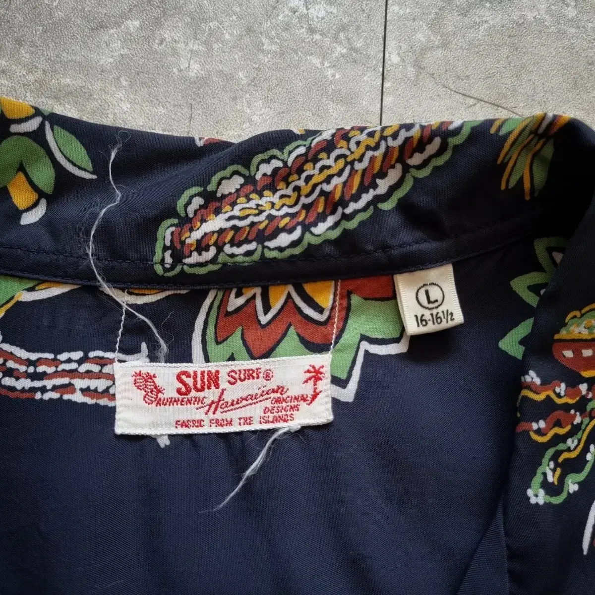 선서프 sun surf 하와이안 셔츠 16 L sz