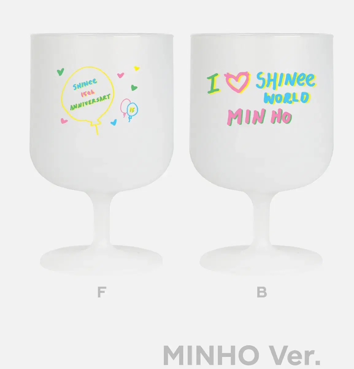 샤이니 15주년 기념 DIY 와인컵 와인잔 민호 MINHO 미개봉 양도