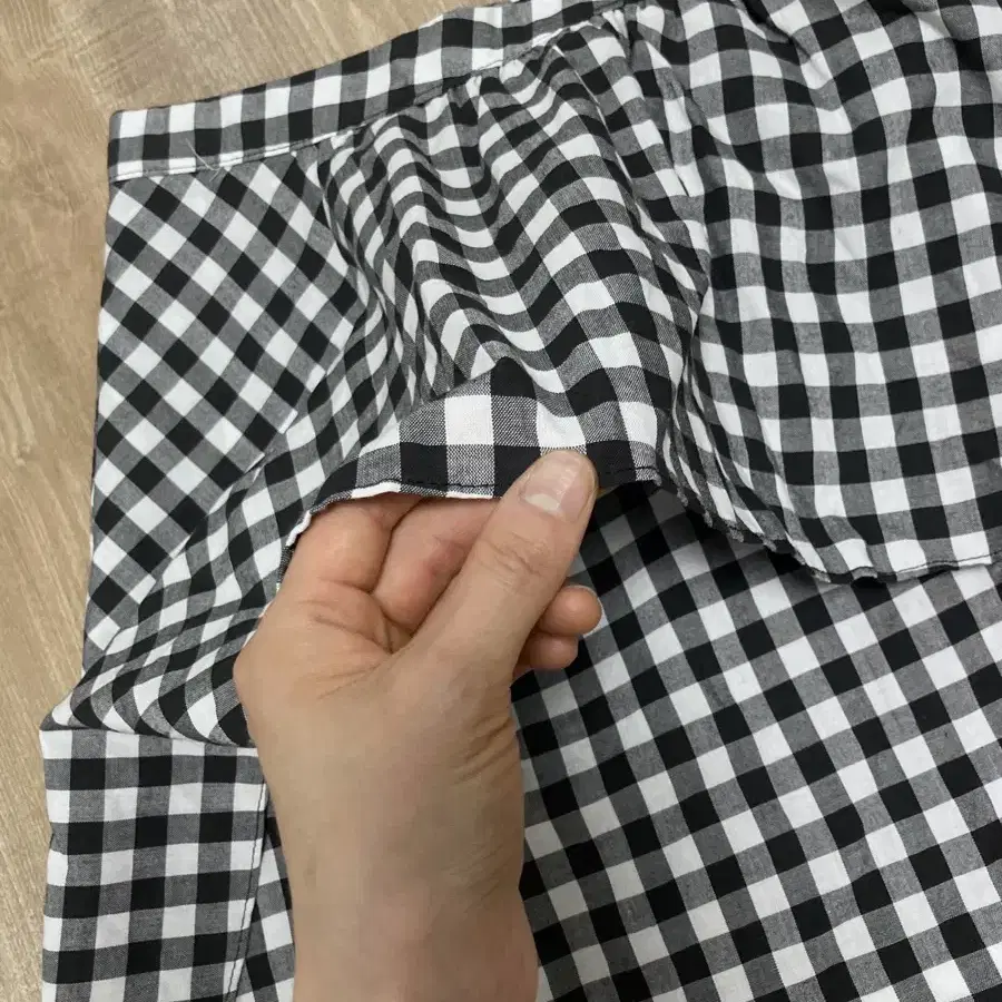 gingham check skirt 깅엄체크 치마