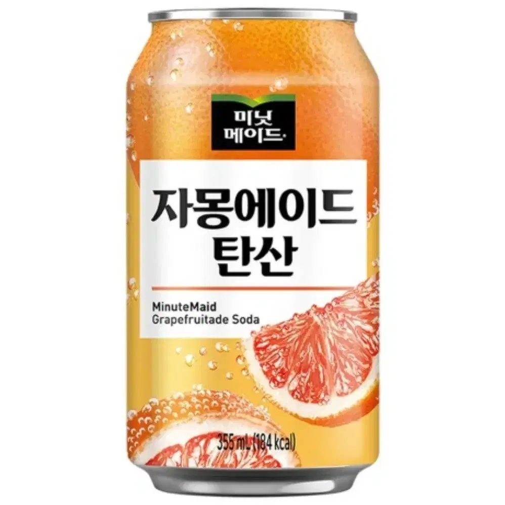 [무료배송] 미닛메이드 자몽에이드 탄산 355ml 24캔 음료수