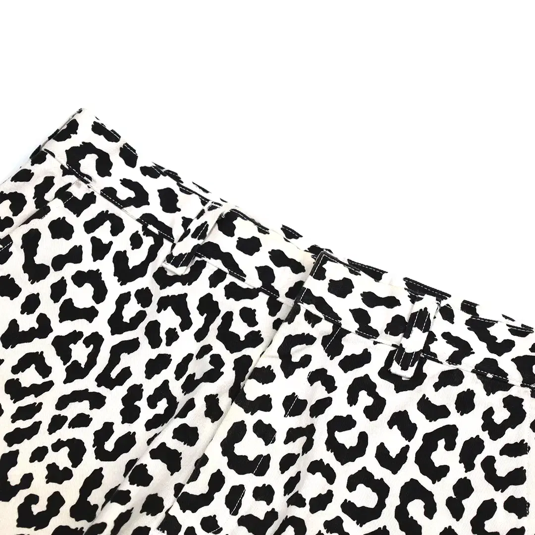 WACKO MARIA WHITE LEOPARD SHORTS PANTS