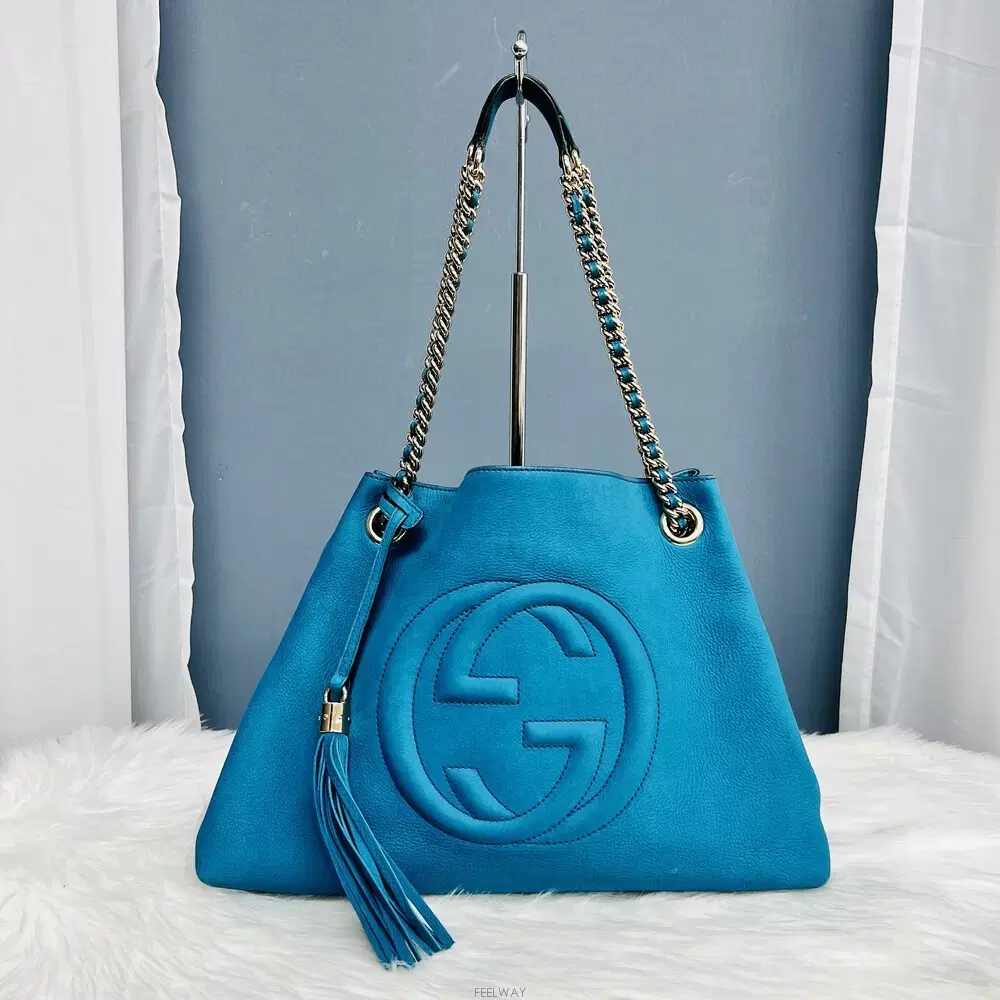 Gucci 308982 Suede Soho Chain Shoulder Bag