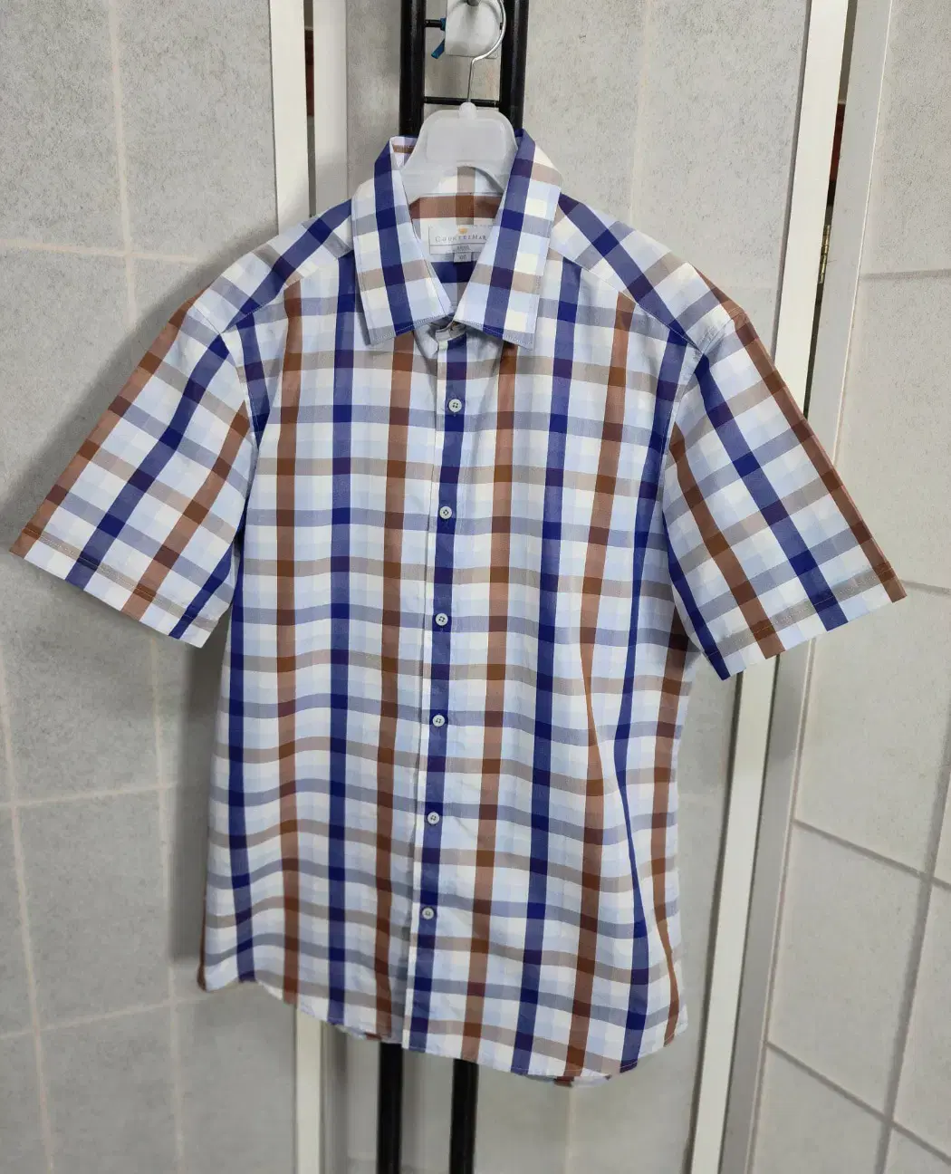 Countessmara Short Sleeve Y Shirt Check Shirt Slim Fit Short Sleeve Shirt