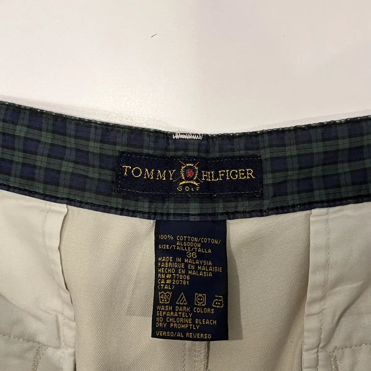 90-00s Tommy Hilifiger 타미힐피거 투턱 치노 하프 팬츠