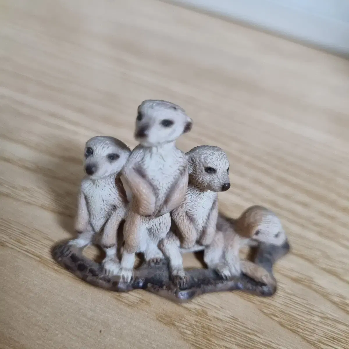 Meerkat family signature made by Schleich, Germany.