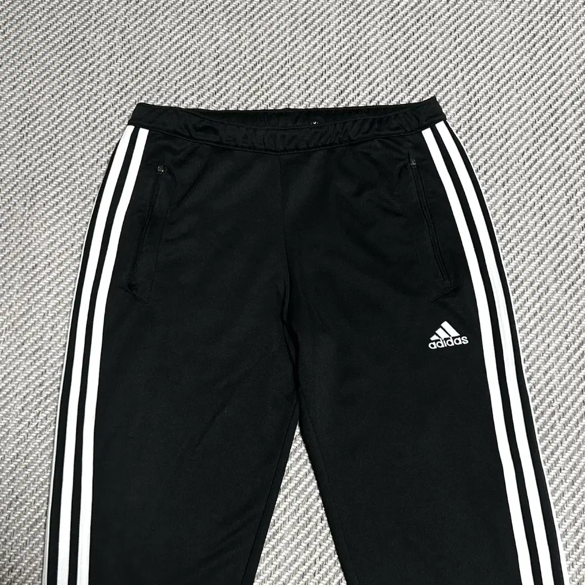 [ M ] adidas 아디다스 검/흰 트랙 트레이닝 팬츠