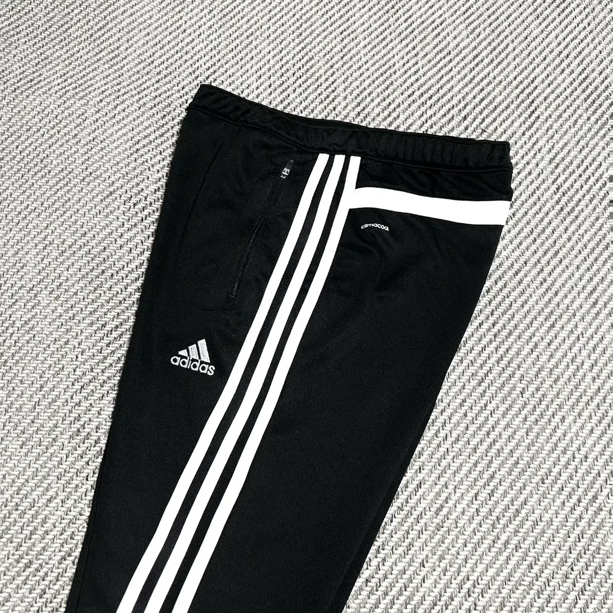 [ M ] adidas 아디다스 검/흰 트랙 트레이닝 팬츠