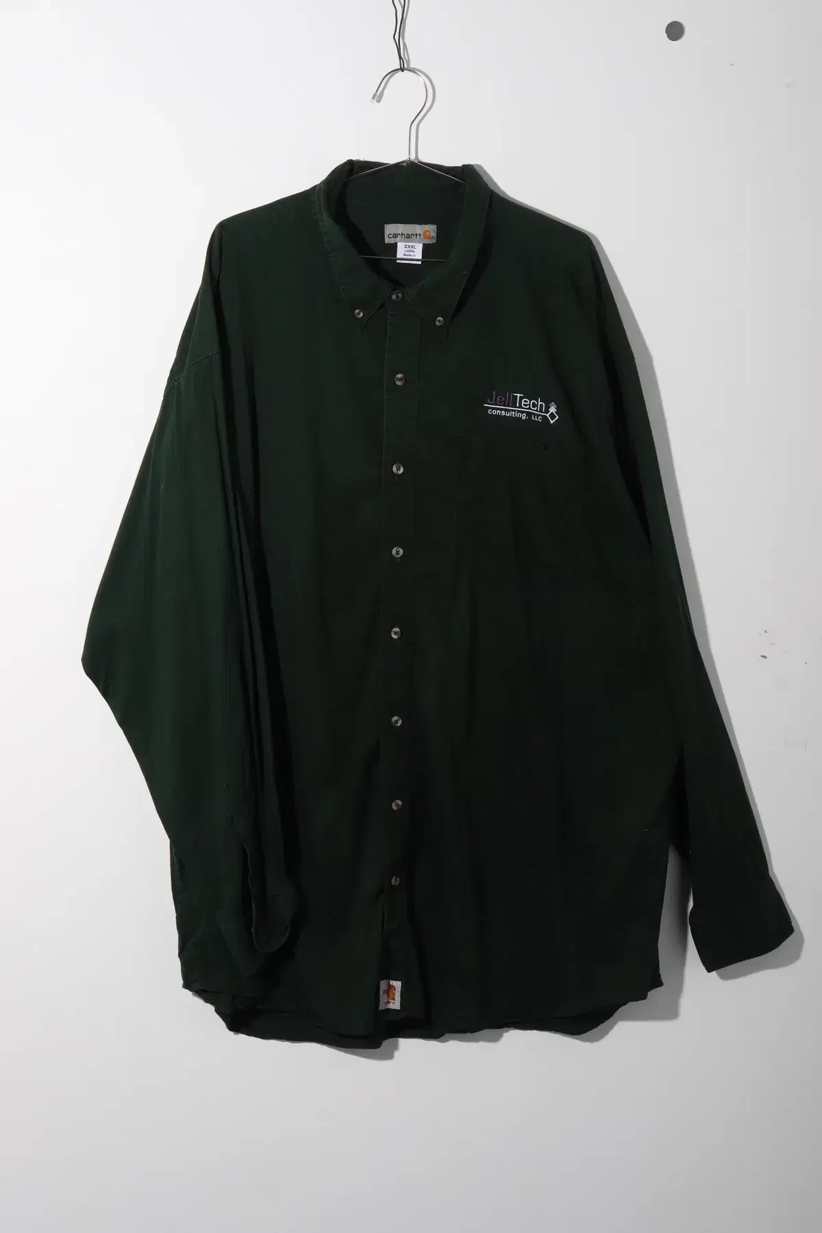 Calhart Jin Green Big Size One-Pocket Shirt