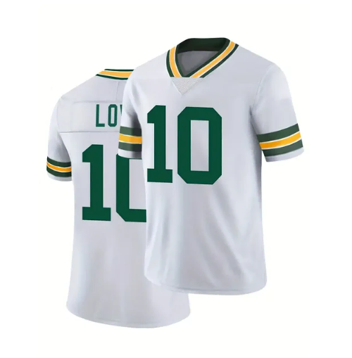 NFL Football Jersey White/Green/Yellow