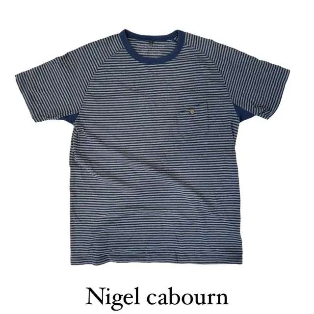 나이젤카본 스트라이프 포켓 티셔츠 nigelcabourn