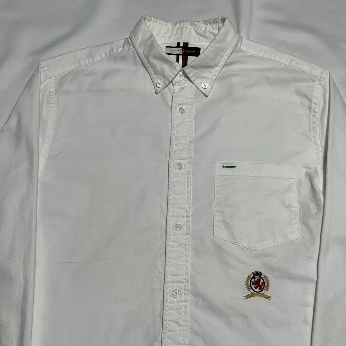 L Tommy Hilfiger Embroidered Logo White Shirt