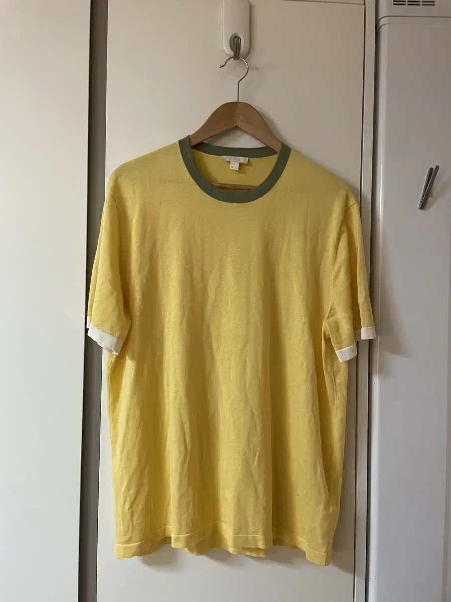 Course Yellow Block Short Sleeve Knit XL (105)