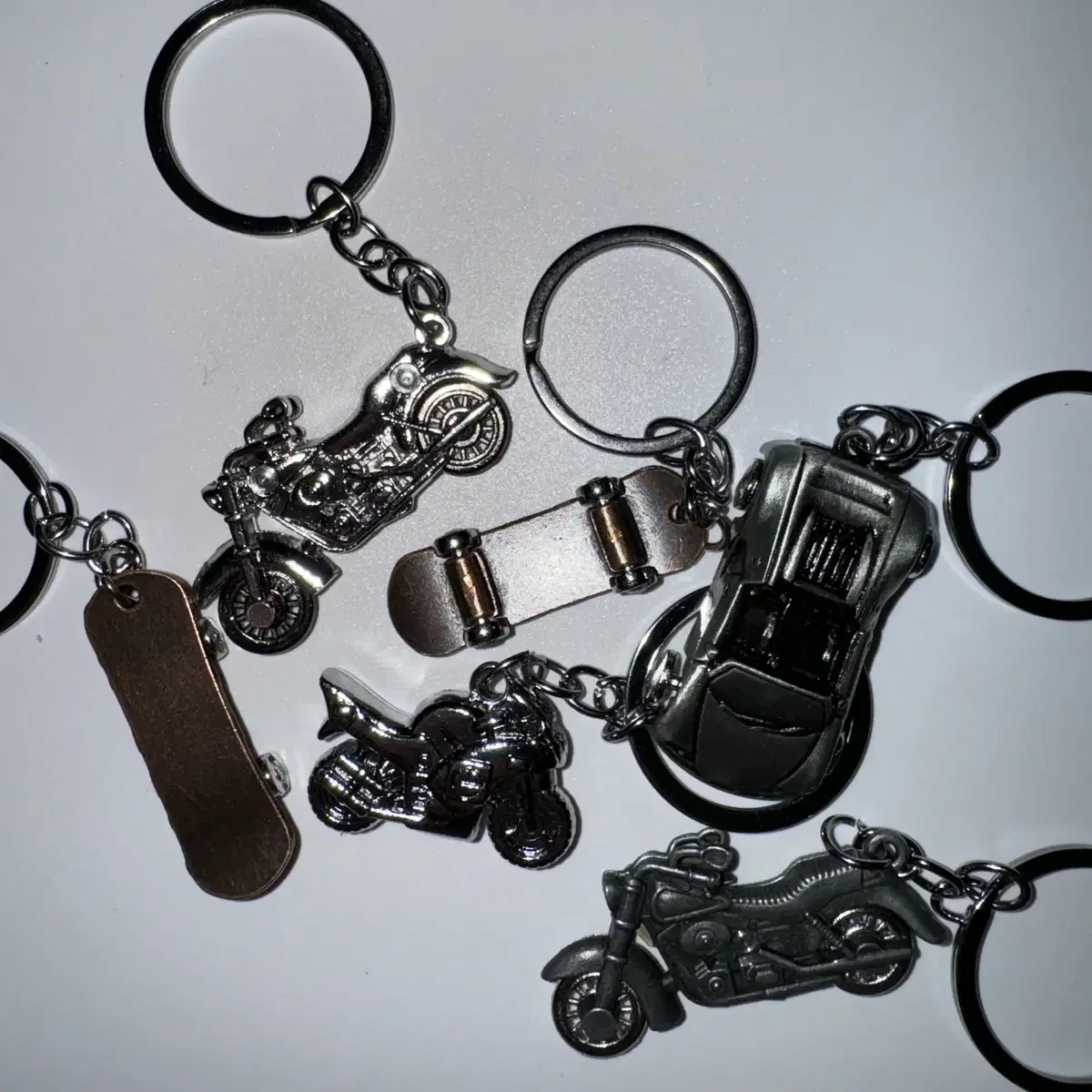 Vintage keychain Silver bike mini 빈티지키링