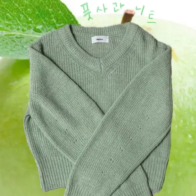 풋사과니트 green apple knit