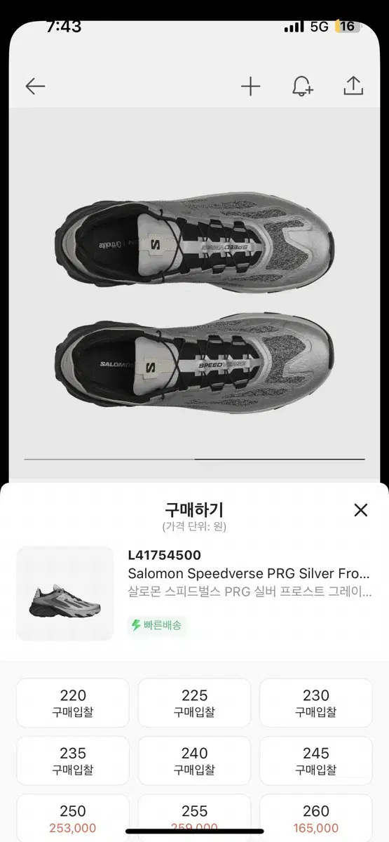 살로몬 스피드벌스 235