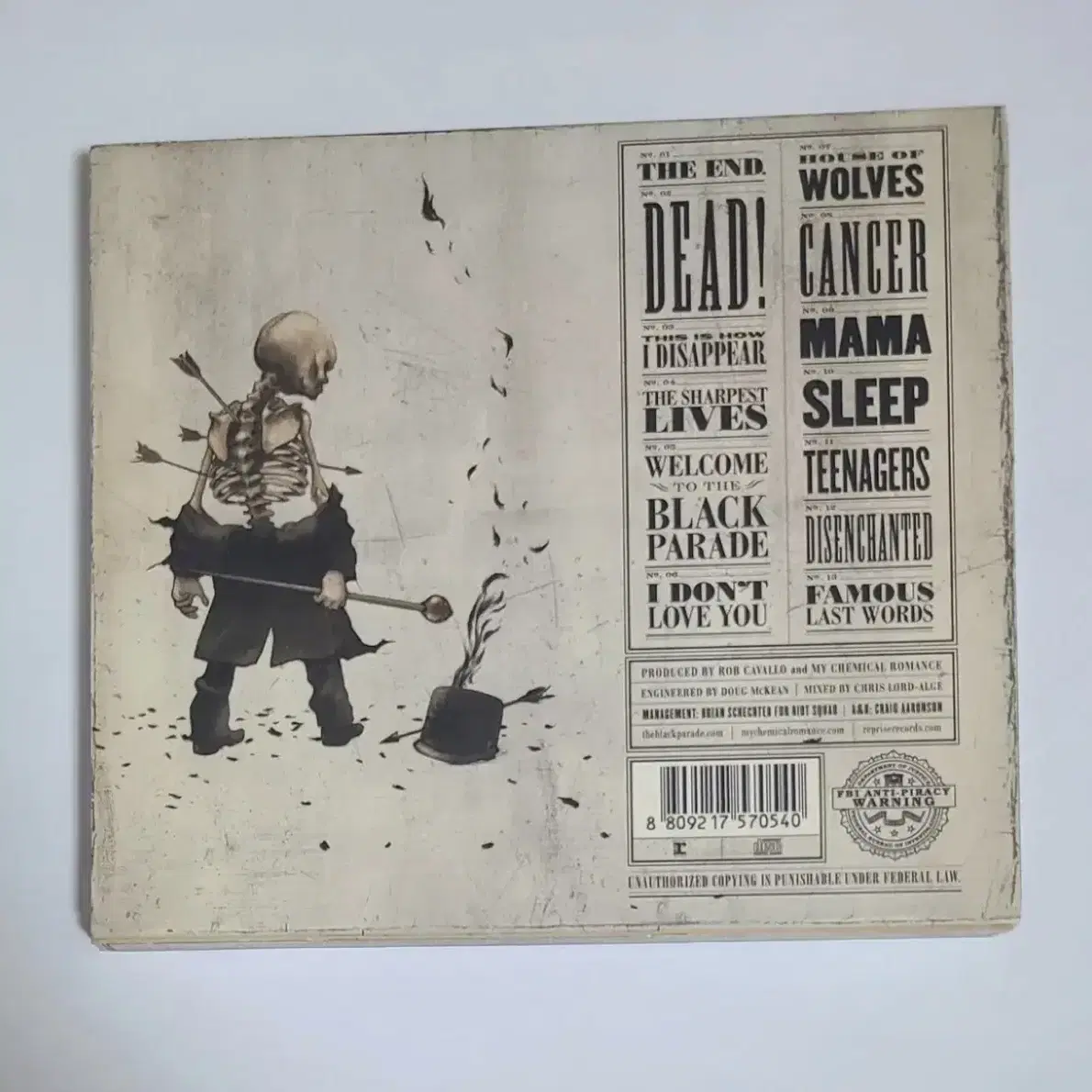 마이 케미컬 로맨스 The Black Parade 앨범 시디 CD