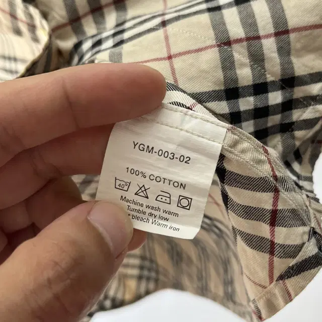 BURBERRY cotton check shirt