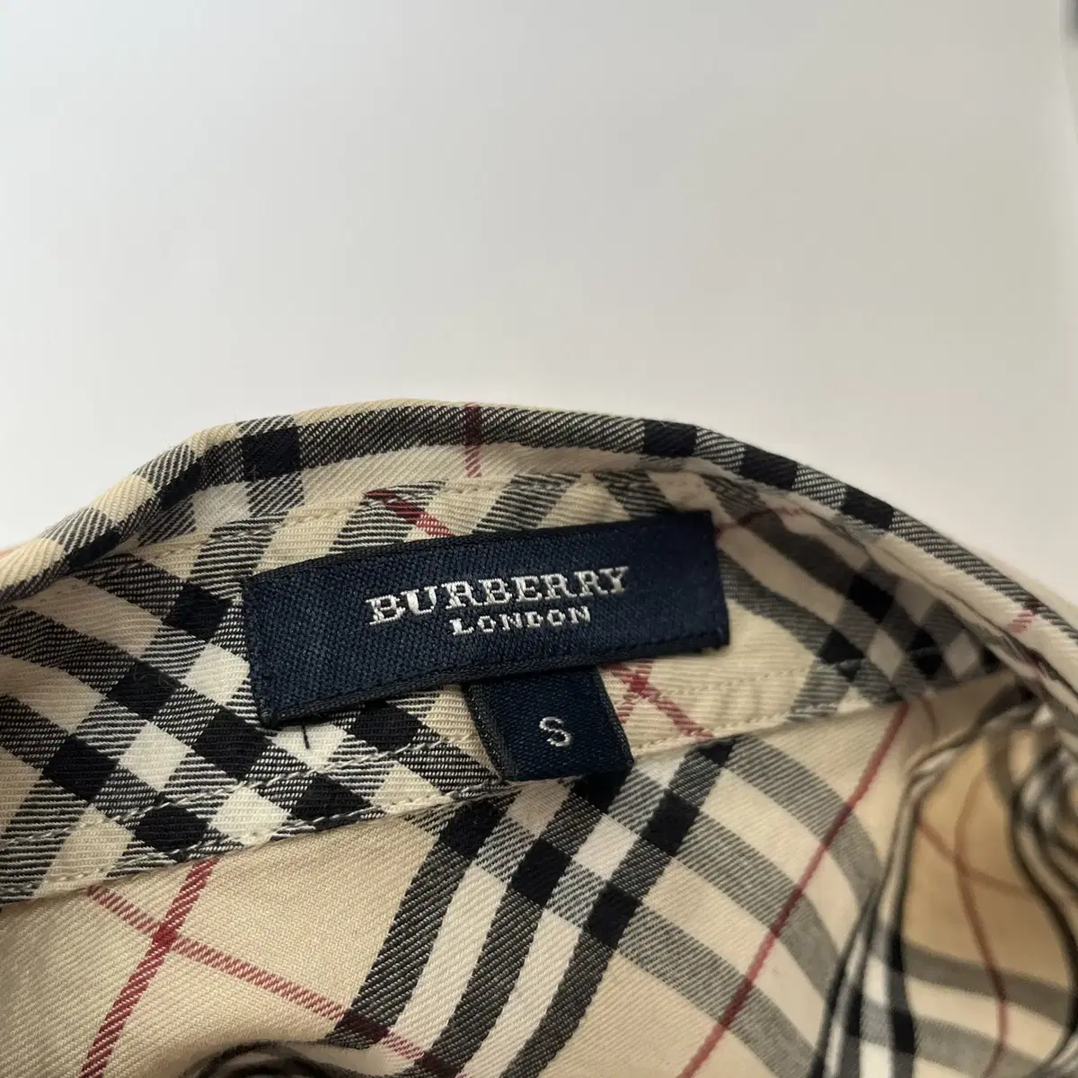 BURBERRY cotton check shirt