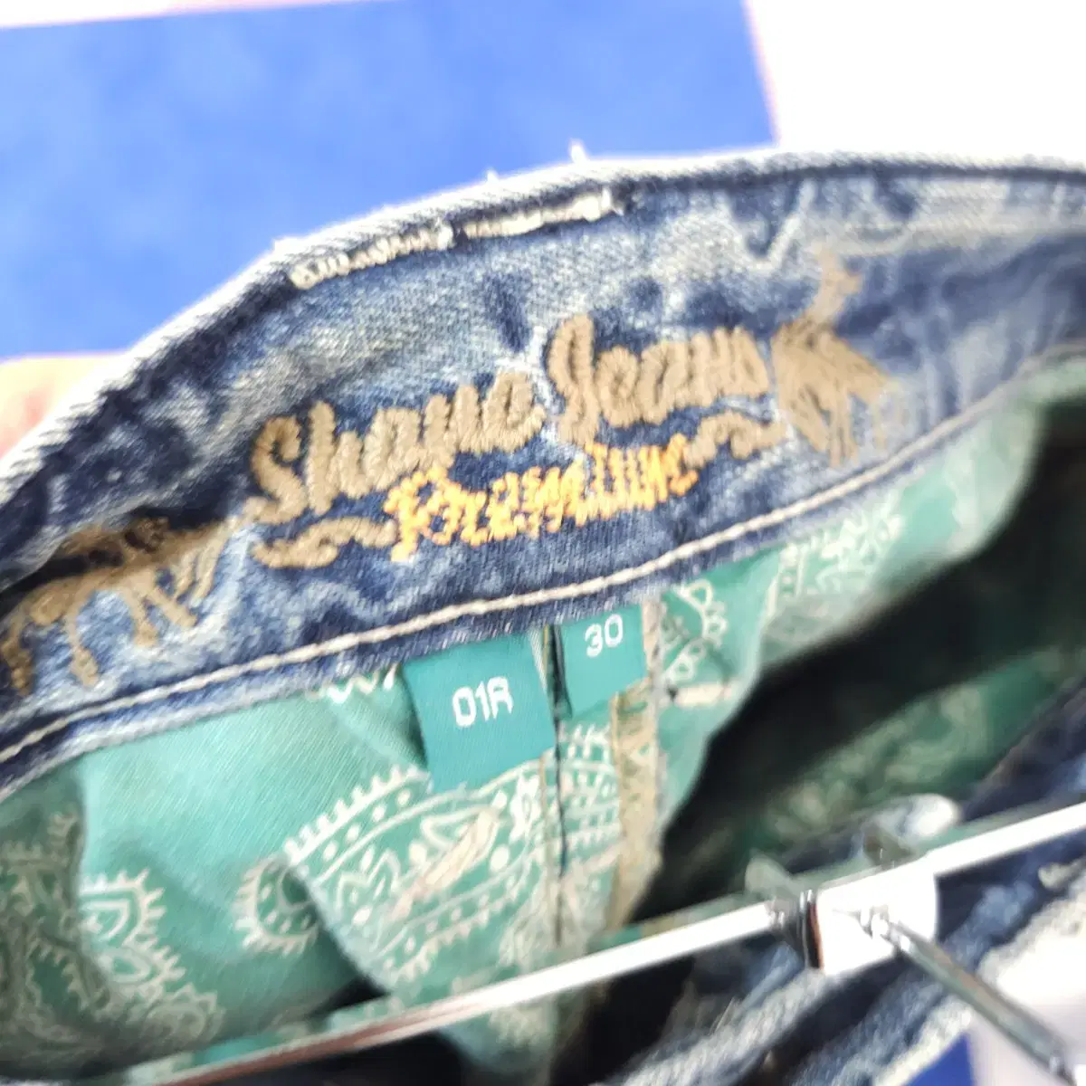 shane jeans 빈티지 스티치 데님 팬츠