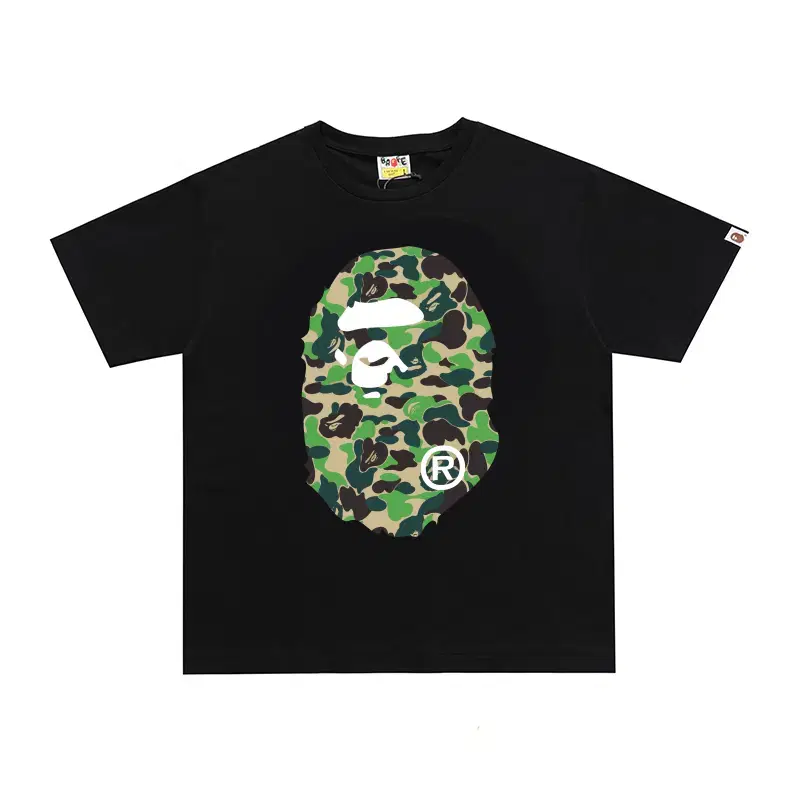 {새상품}베이프 BAPE 카모 반팔티셔츠 #D117 블랙그린