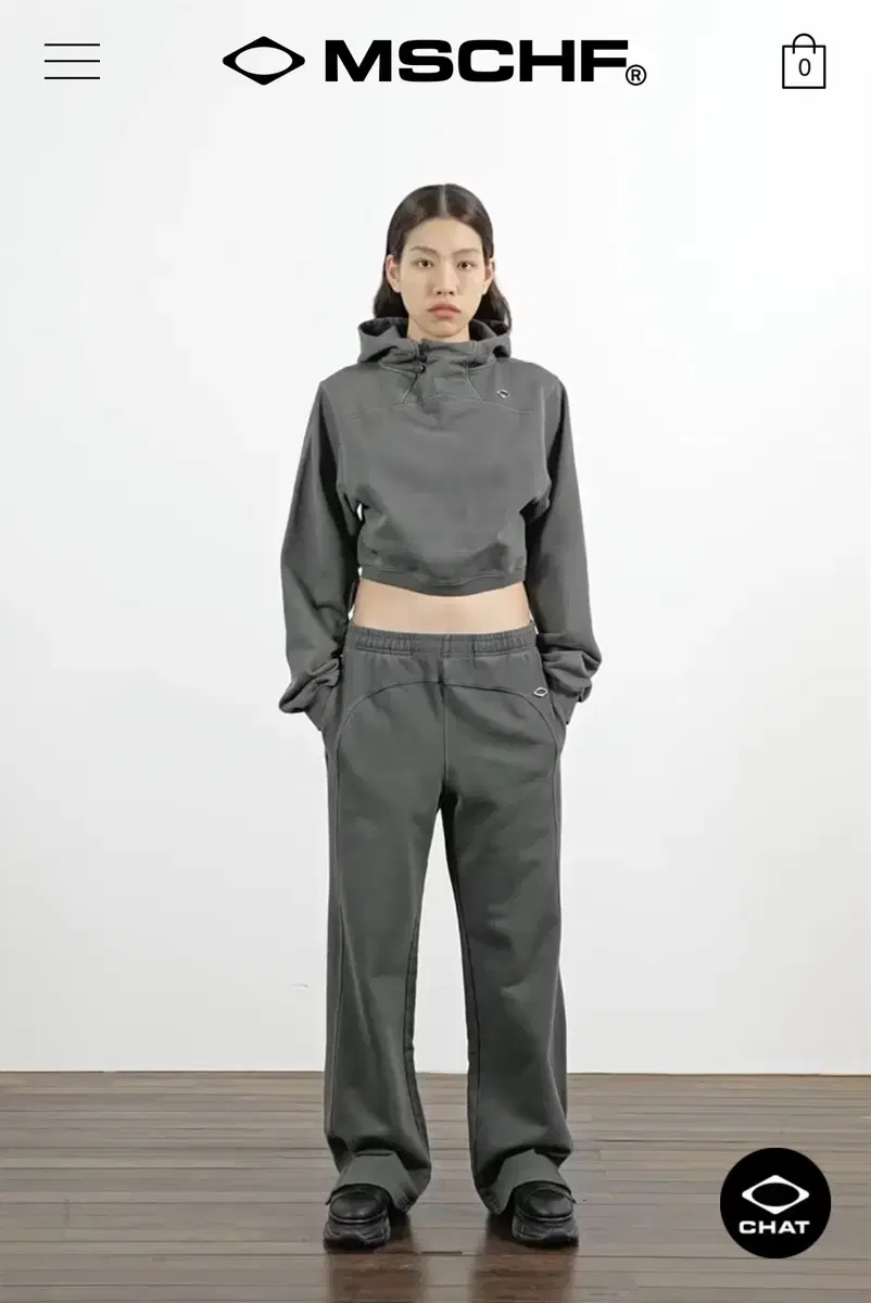 Mschf Mschf Lombus Side Button Up Crop Hoodie S