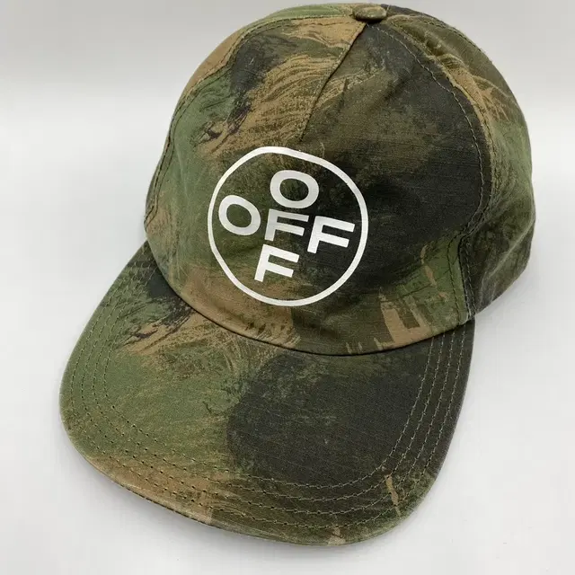 off white camouflage logo baseball cap.