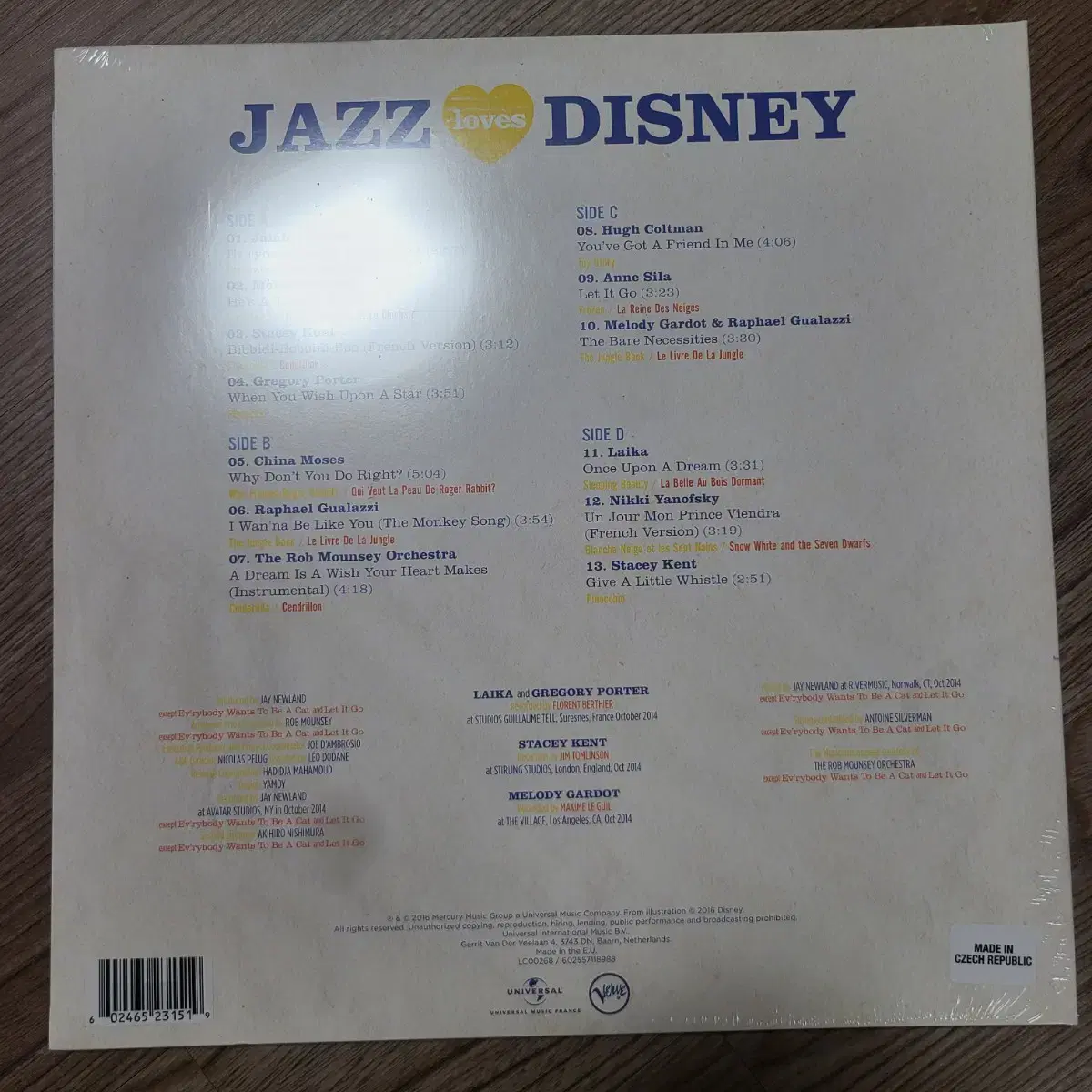 Jazz loves disney vol. 1 & 2 LP 미개봉 일괄