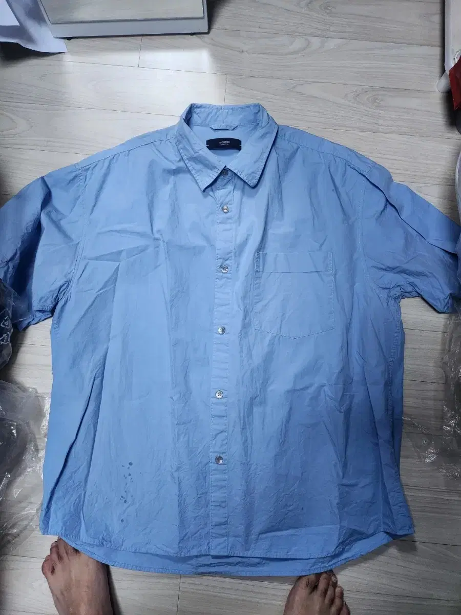 Genuine Ilkorso overfit bloo vahn shirt size 105