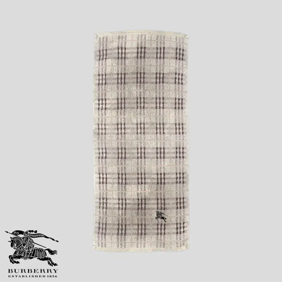 Burberry brown horseman logo nova check terry cotton100 fei towel