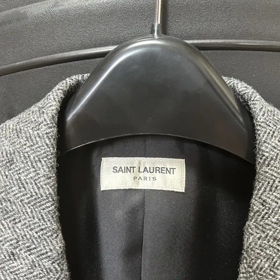 (새상품)에디슬리먼 SAINT LAURENT 헤링본 자켓