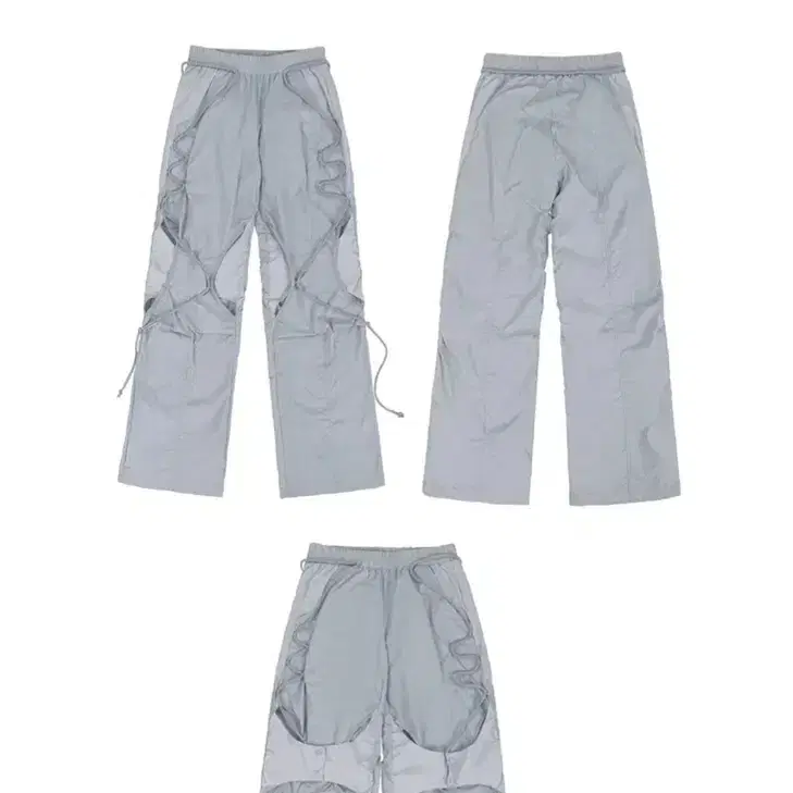 오호스OJOS _ Open Snap Light Pants / Grey