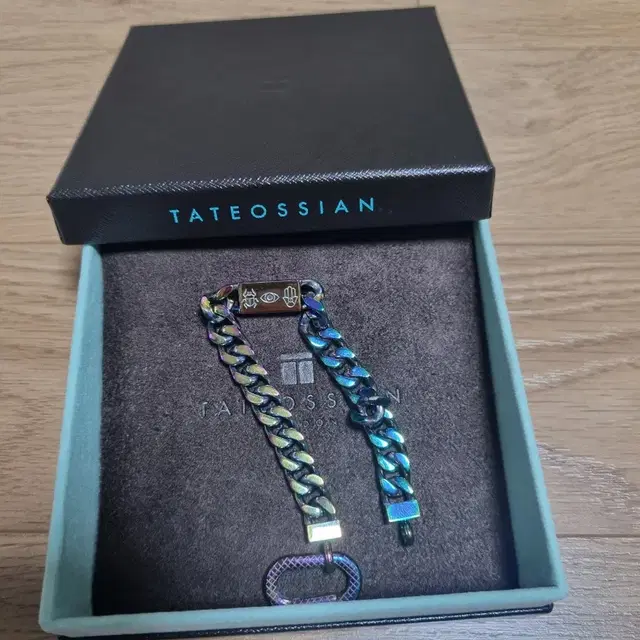 TATEOSSIAN 타테오시안 이리데슨트 체인 링크 브레이슬릿