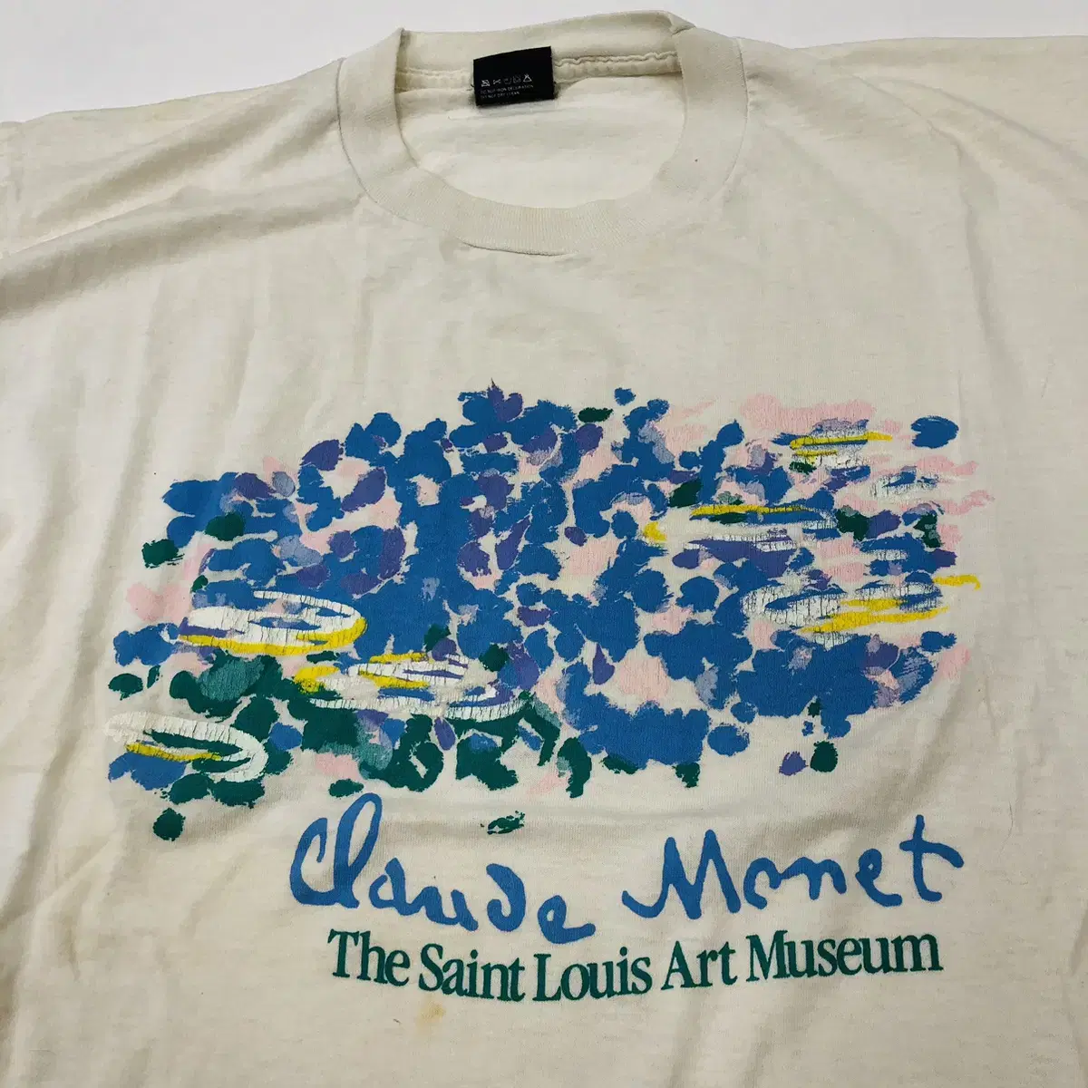 80s 빈티지 모네 monet art 뮤지엄 반팔 티셔츠 museum