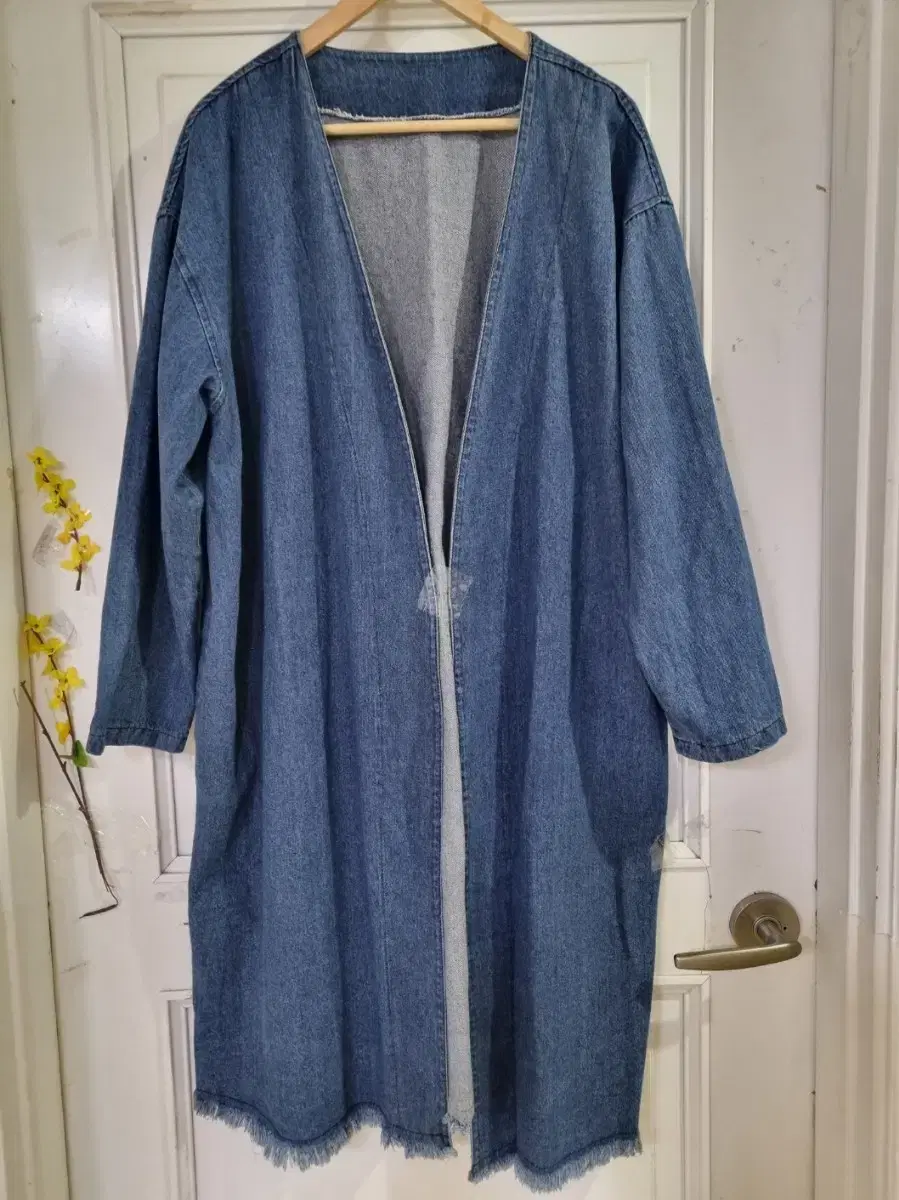 High quality, large size, blue, long jacket, chest 65