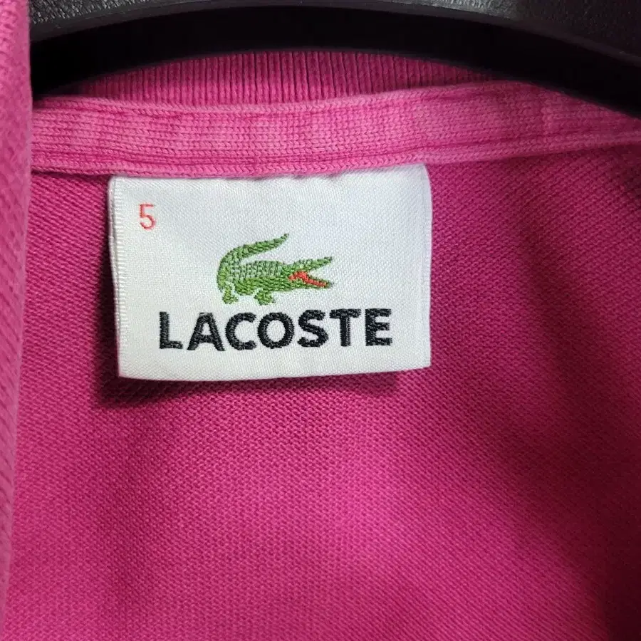 LACOSTE 라코스테 핫핑크  반팔카라티