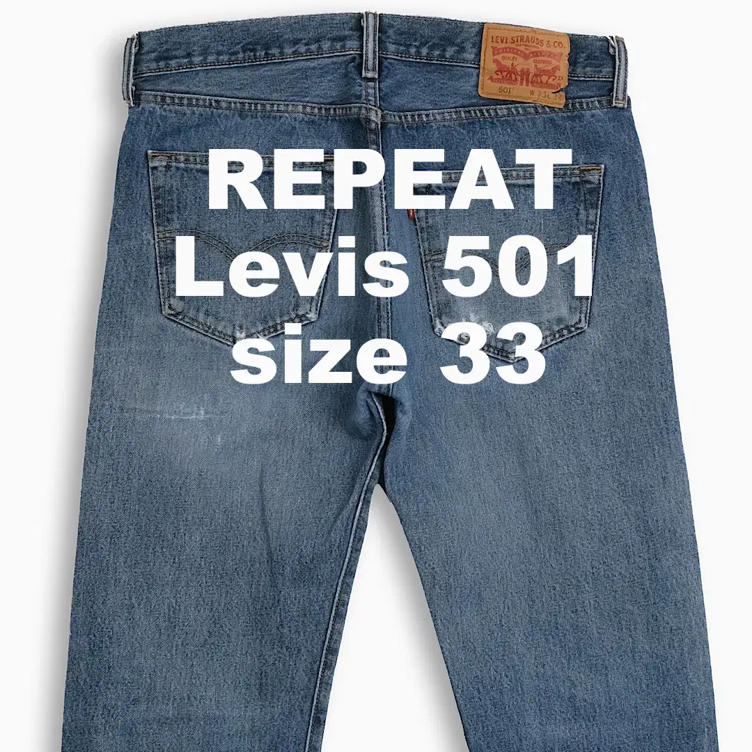 Vintage Levi's 501 Medium Blue 33 Size LV50133294