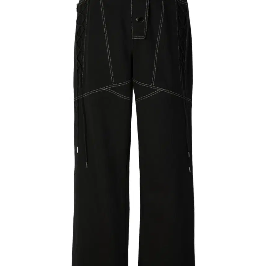 세릭 DIAGONAL BUTTON STRING PANTS