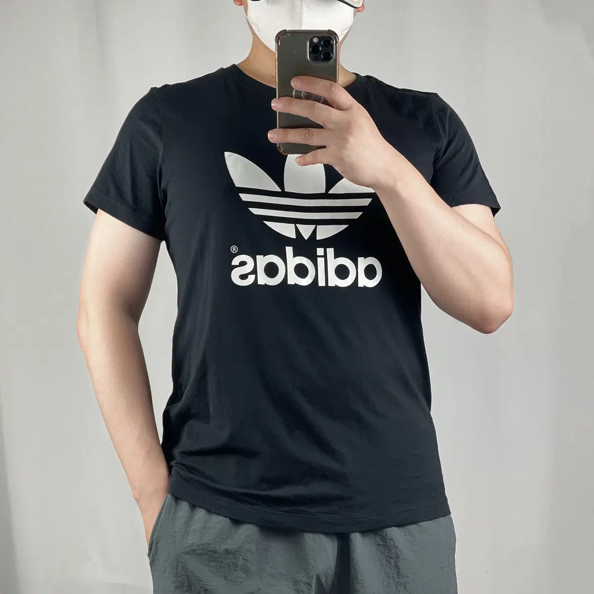 Adidas Black Original Vahn Short Sleeve Tee 95 .240619