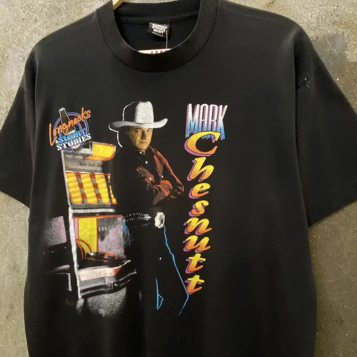 80s Made in USA 싱글스티치 마크체스넛 투어 락티셔츠