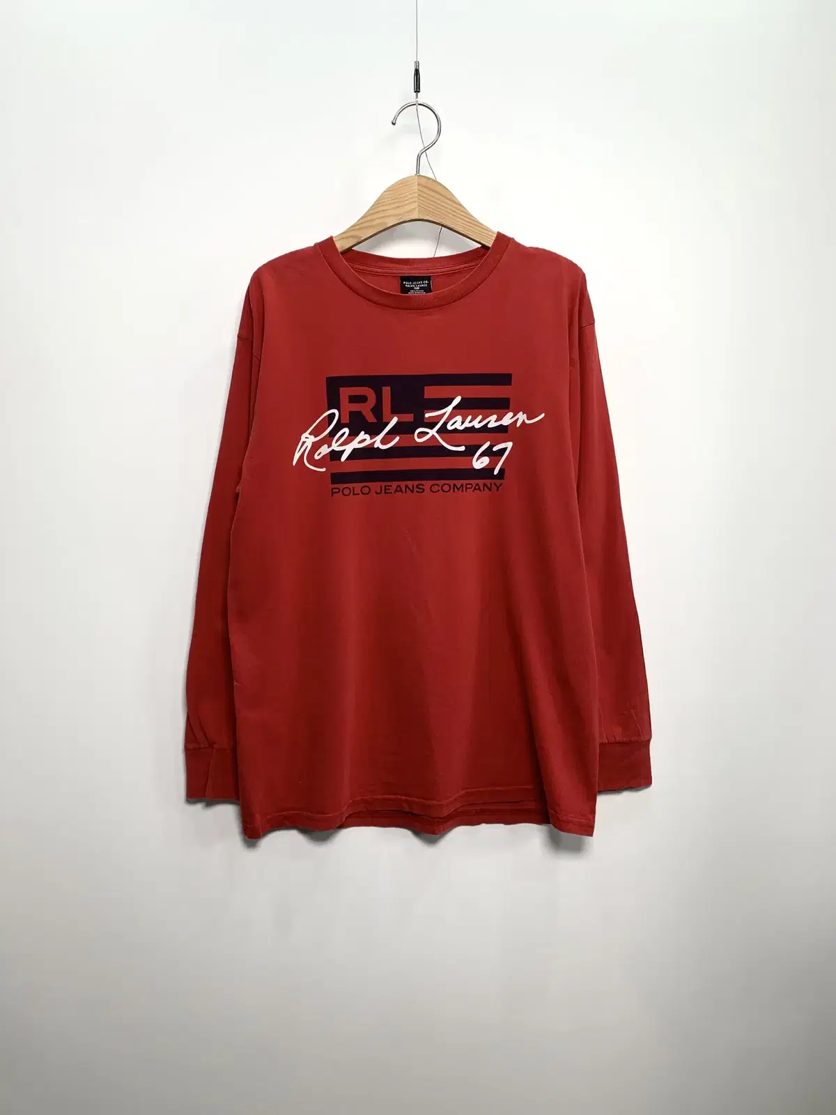 Polo Jins Ralph Lauren Red Long Sleeve Tee