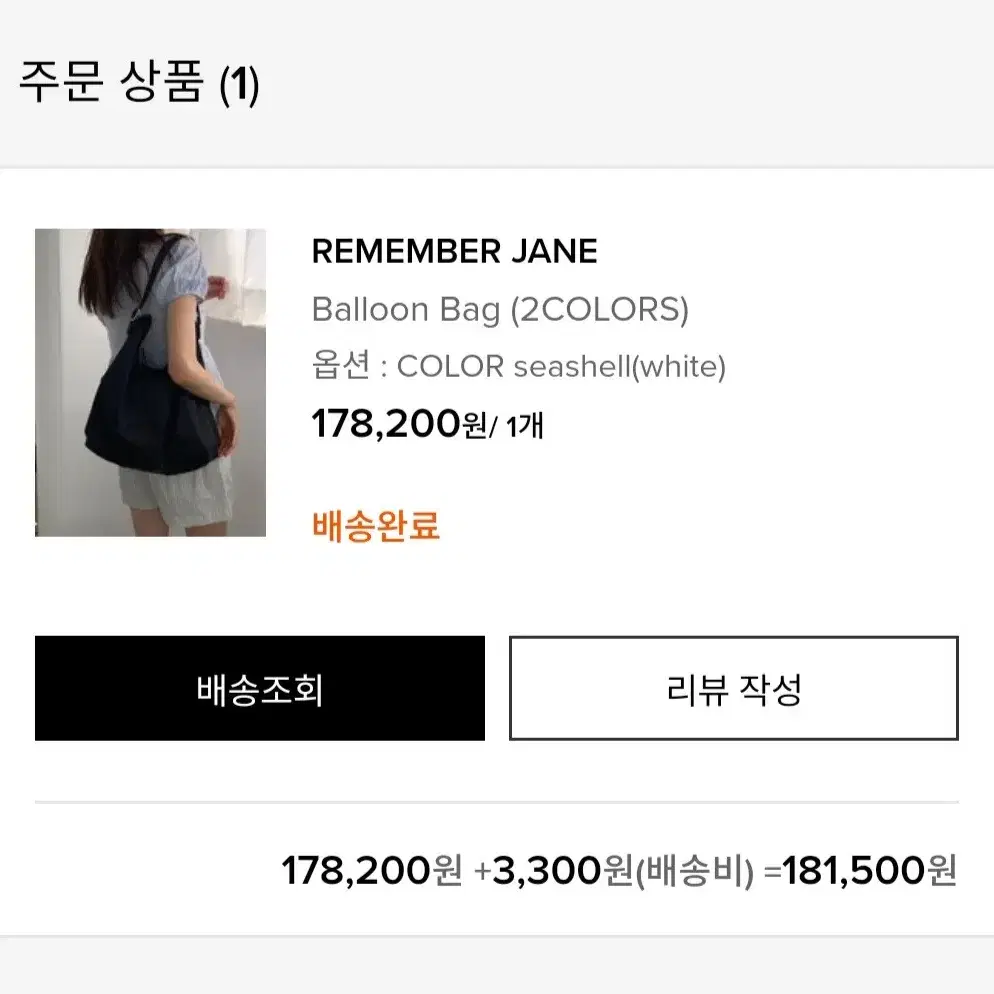 리멤버제인 벌룬백 balloon bag