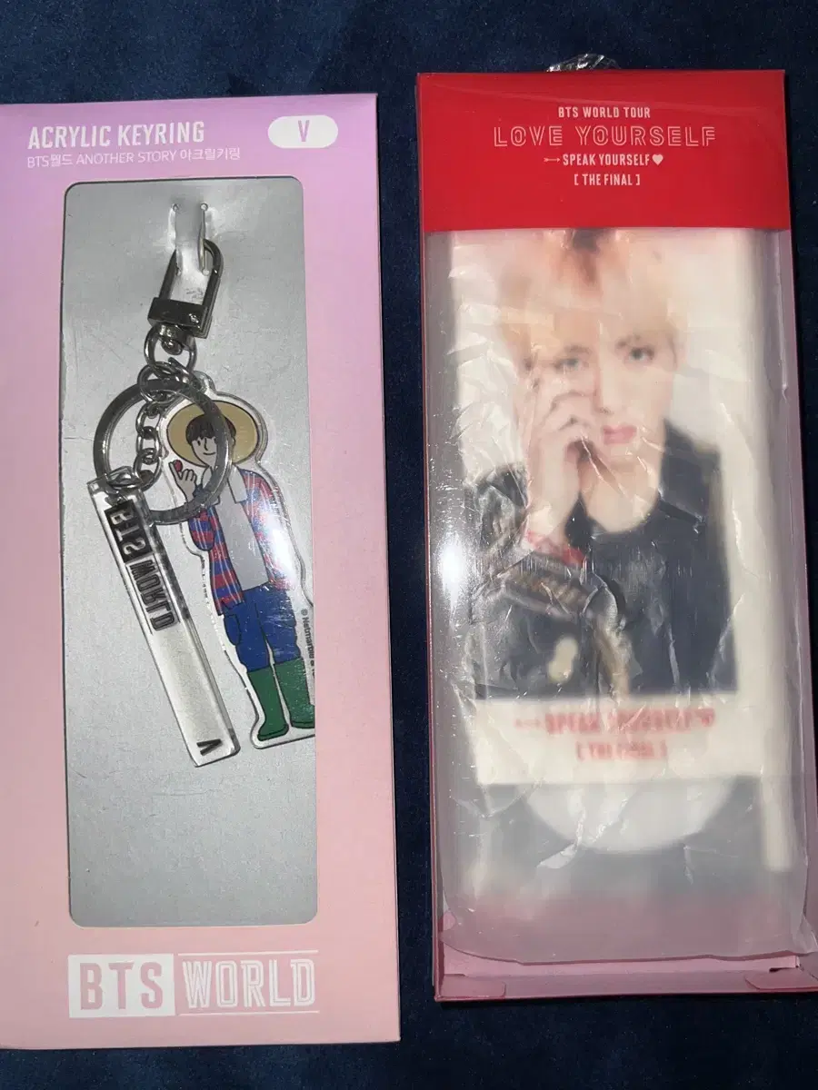 BTS kim taehyung v Merchandise mini-flag, acrylic keyring