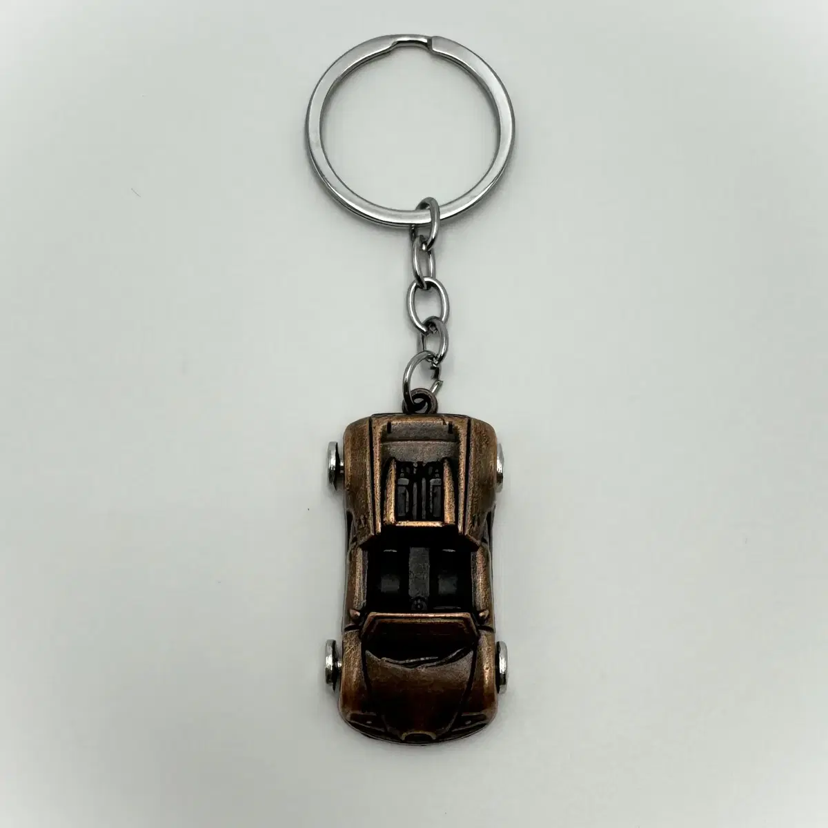 Vintage keychain Sports car Red brown